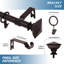Tringle à rideaux simple ajustable Plemmons-303120776-303120791