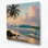 «Hawaiian Beach Scenes», art mural en métal beige