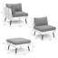 Ensemble de conversation modulaire en osier pour 6 personnes avec coussins-1528312648