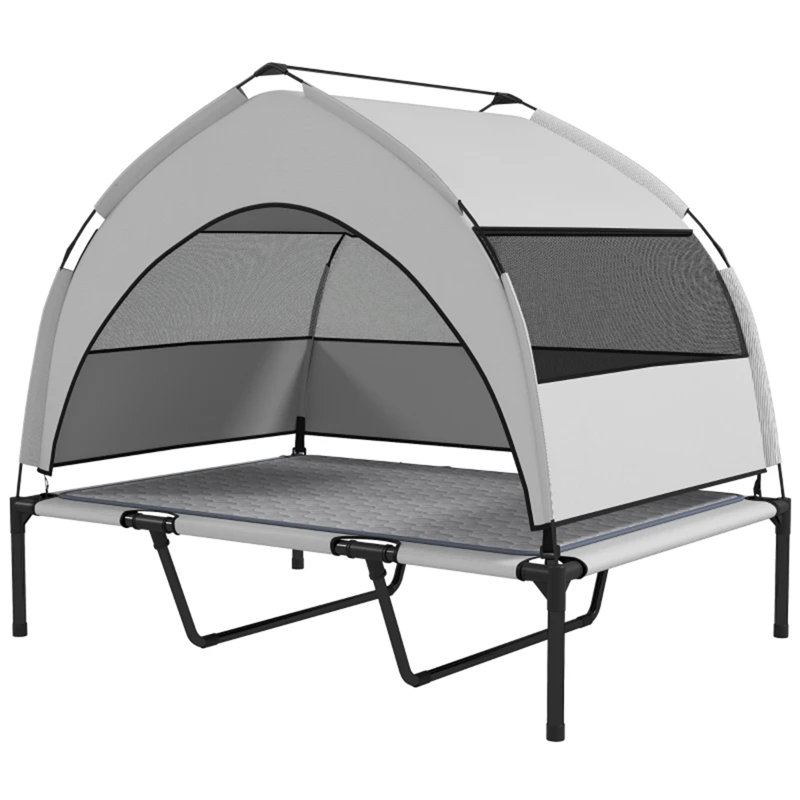 Lit surélevé pour animal de compagnie, lit surélevé pour chien portable, 37" H x 41.7" W x 29.9" D