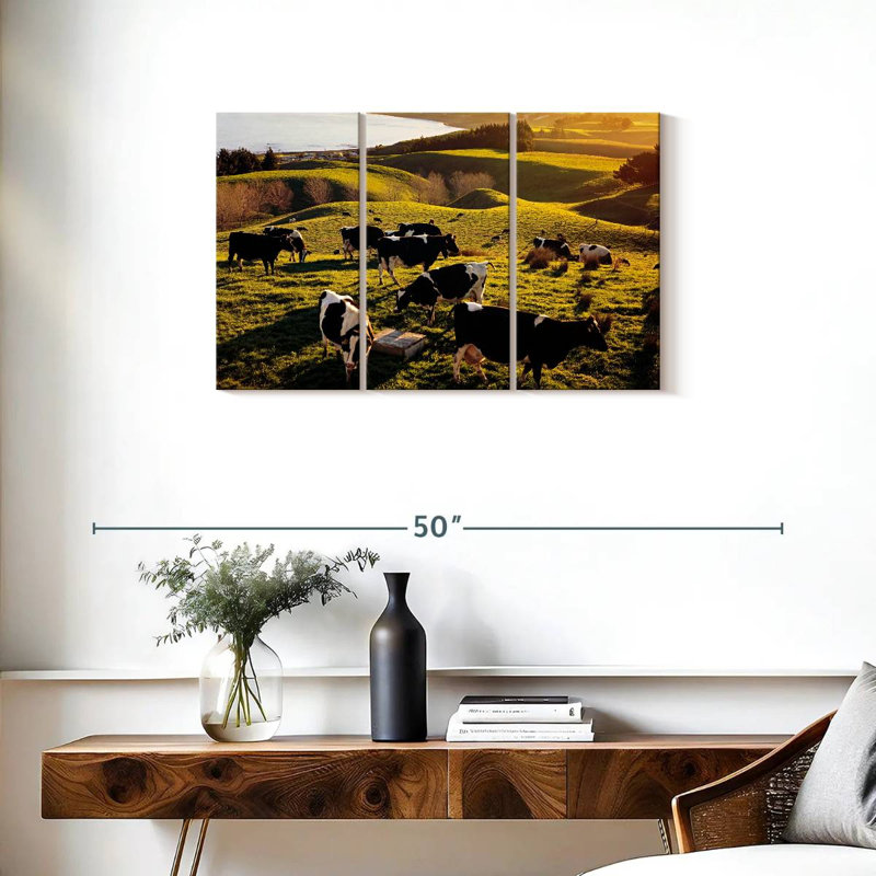 Brampt Hilltop Cows, 20" H x 33" W
