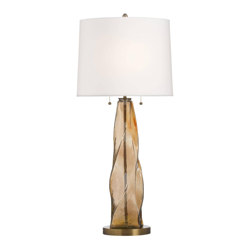 Scylla Table Lamp, Amber Luster