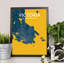 Victoria City Map - No Frame Print-1858897882