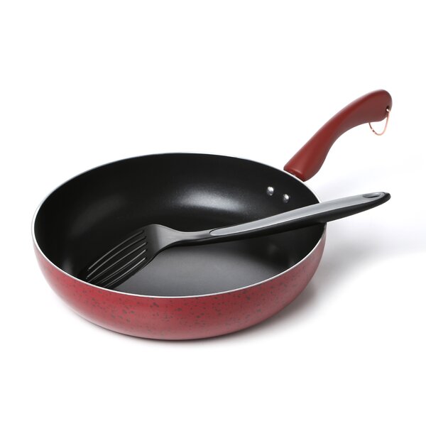 12 in Enameled Cast-Iron Series 1000 Covered Skillet - Gradated Red -  Tramontina US