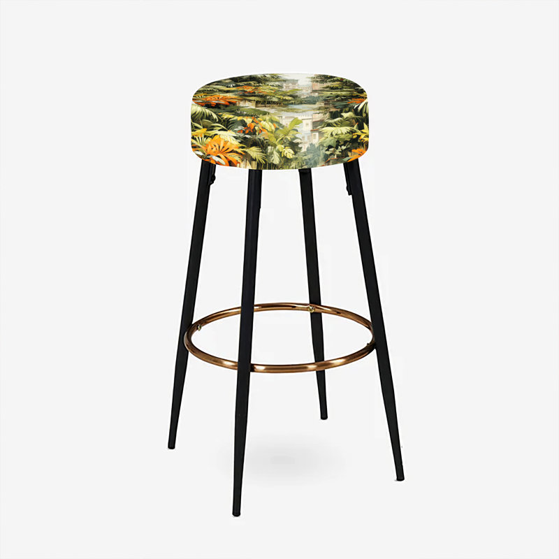 Urban Jungle Mirage - Tropical Bar Stools Set Of 2