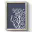 Coraux blancs sur bleu indigo C Coraux blancs sur indigo bleu C - reproduction de cadre photo sur toile-1470909573