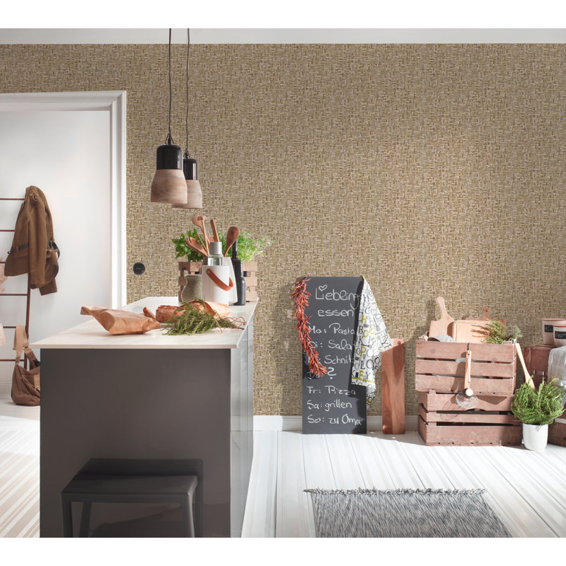 Jungle Chic 10.05m x 53cm Matte Wallpaper Roll, Brown/Beige