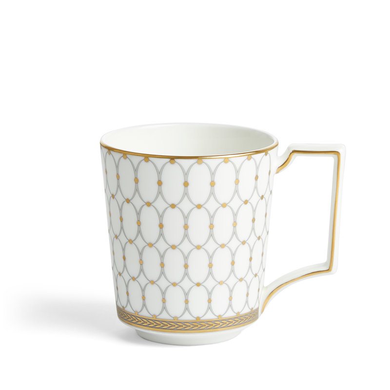 Renaissance Grey Bone China Coffee Mug
