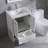 Waddon 24" Single Bathroom Vanity Set with Mirror