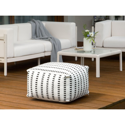 Jacksonville Upholstered Outdoor Ottoman with Sunbrella® Cushion