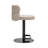Italian-Inspired Modern Luxury Adjustable Height Swivel Leather Counter & Bar Stool with Stainless Steel Pedestal Base (Set of 1)-215660685-256346132
