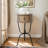 Desibor Round Wood Nightstand With Drawer And Metal Legs - Modern Farmhouse Bedside Table For Living Room, Bedroom