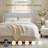 Soft Cream Style Boucle Cloud Bed With Led Light Adjustable Headboard And 4 Drawers-1796046789