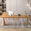 Bureau en bois massif en L Burlywood