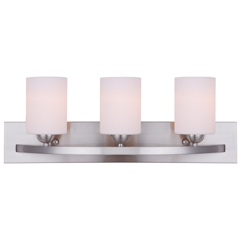 Cusack 3 - Light Dimmable Vanity Light, Brushed Pewter
