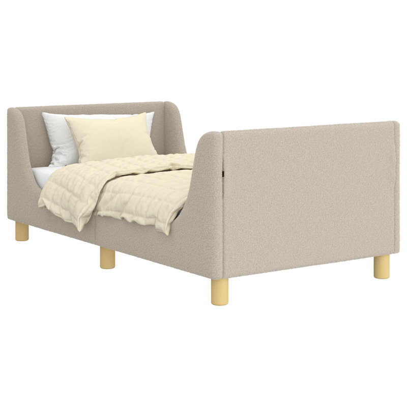 Bed Frame, Light Grey/Natural, European Toddler (80 x 160cm)