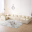 4 places en velours côtelé modulaire en forme de L, pour le salon, configuration sans tracas, luxe polyvalent, sans assemblage, multifonctionnel-121106126