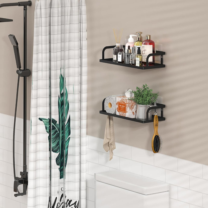 Ensemble de 2 paniers de rangement suspendus à fixation murale, support de bac de rangement en fil métallique