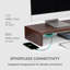 Gianmario Wood Monitor Stand With USB Port-936340049