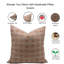 Coussin décoratif en lin pur imprimé à la main Fabividine - BIJhni-253745978-253745982
