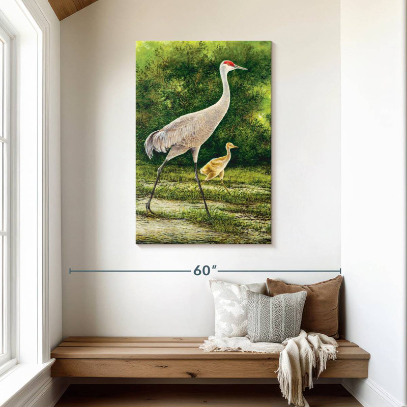 Brampt Strolling Cranes, 45" H x 30" W