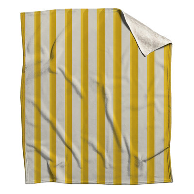 Couvertures à rayures jaunes et blanches