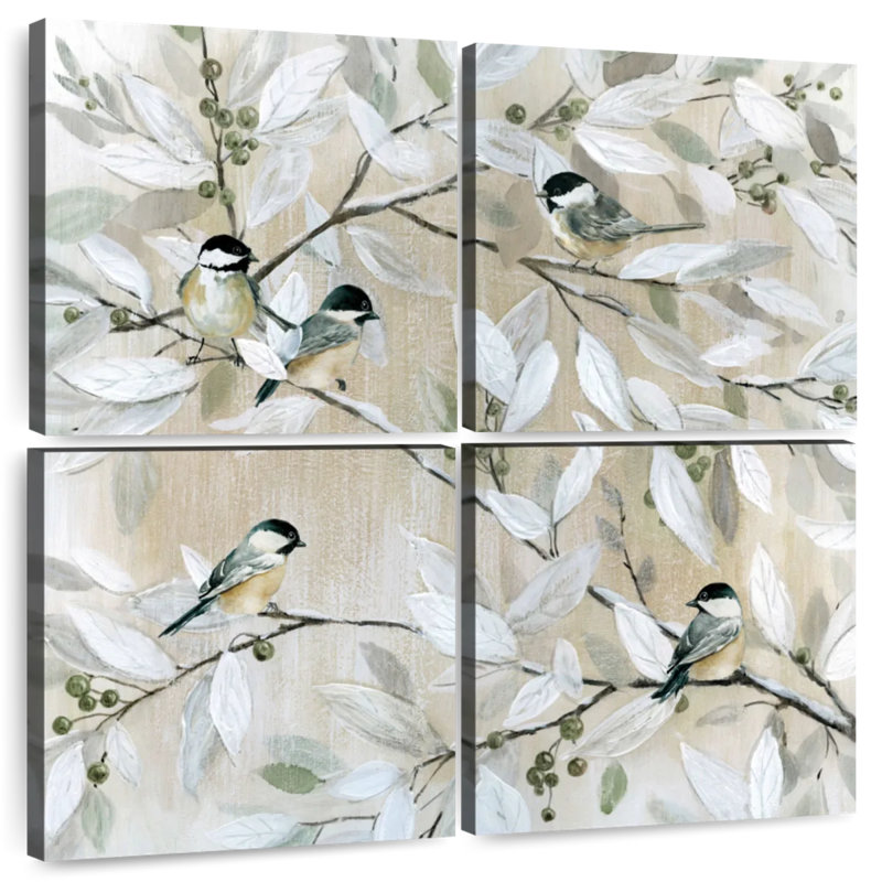 Brampt Spring Chickadees, 74" H x 74" W