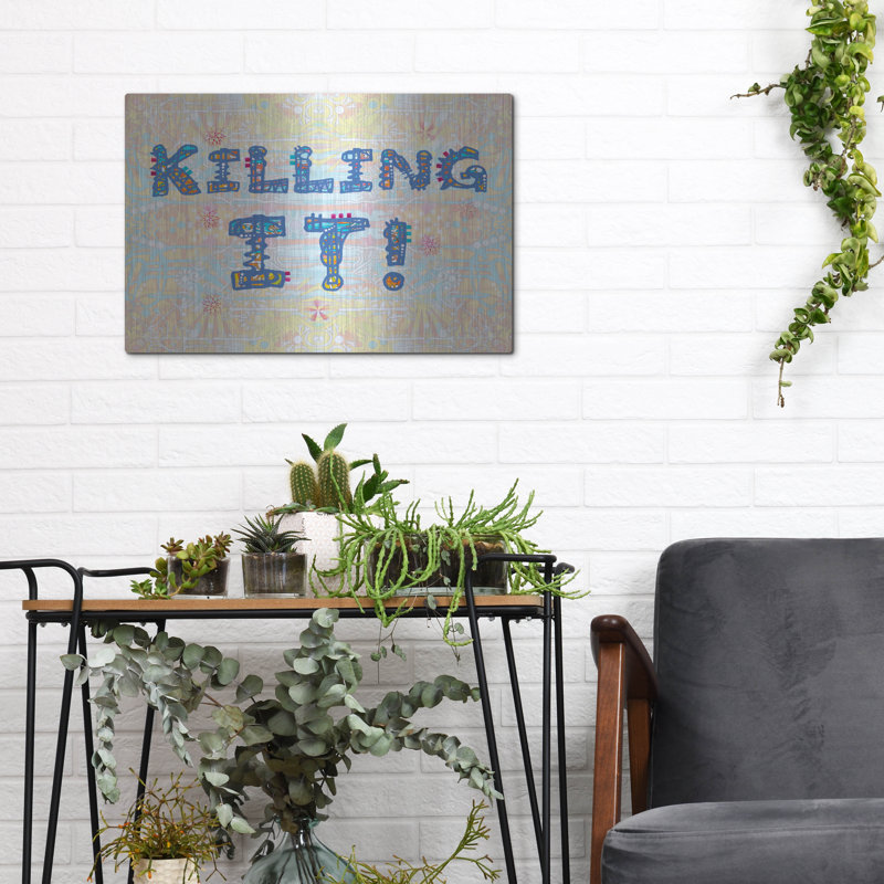 Red Barrel Studio® «Killing It» par Dean Russo, art mural en métal, H 12 po x l 16 po