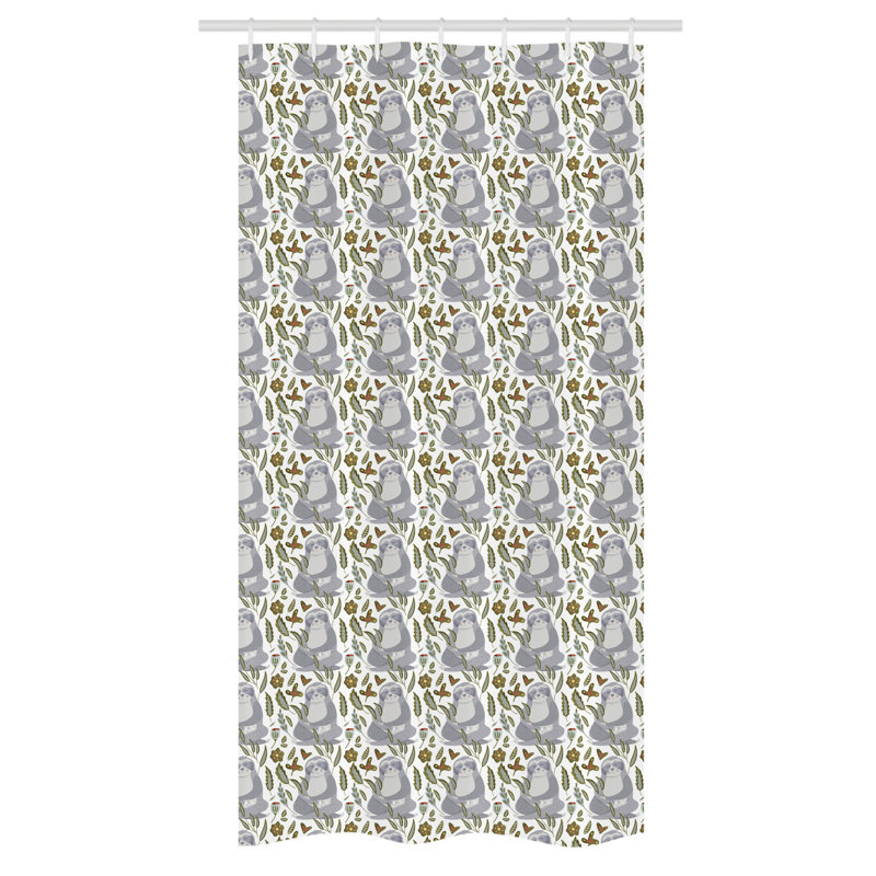 Edgerin Shower Curtain with Hooks Included, 72" H x 36" W