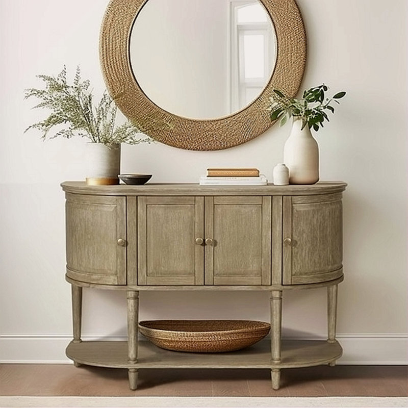 Armoire décorative avec tablette inférieure