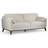 Keeley Beige Micro Boucle Fabric Sofa with Walnut Wood Legs-1481025336