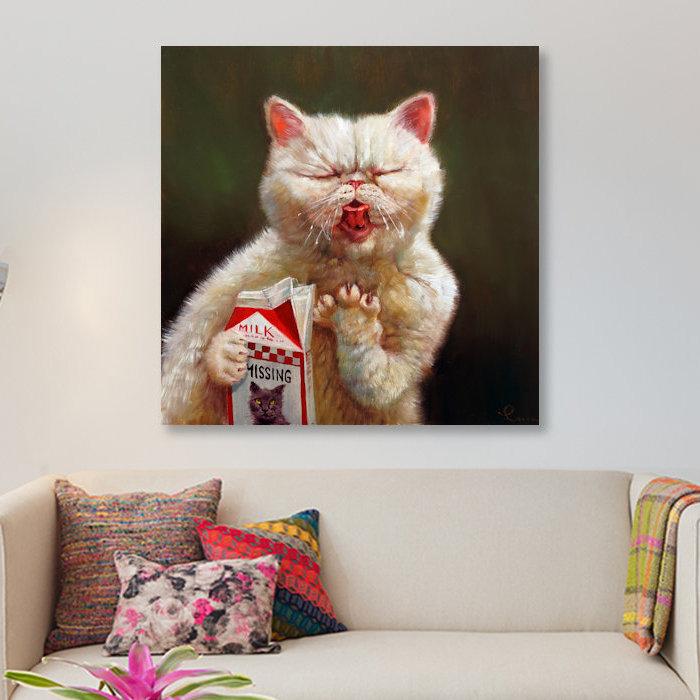 «Sour Milk», reproduction sur toile, H 12 po x l 12 po x P 1,5 po, Pas de tapis, Toile tendue
