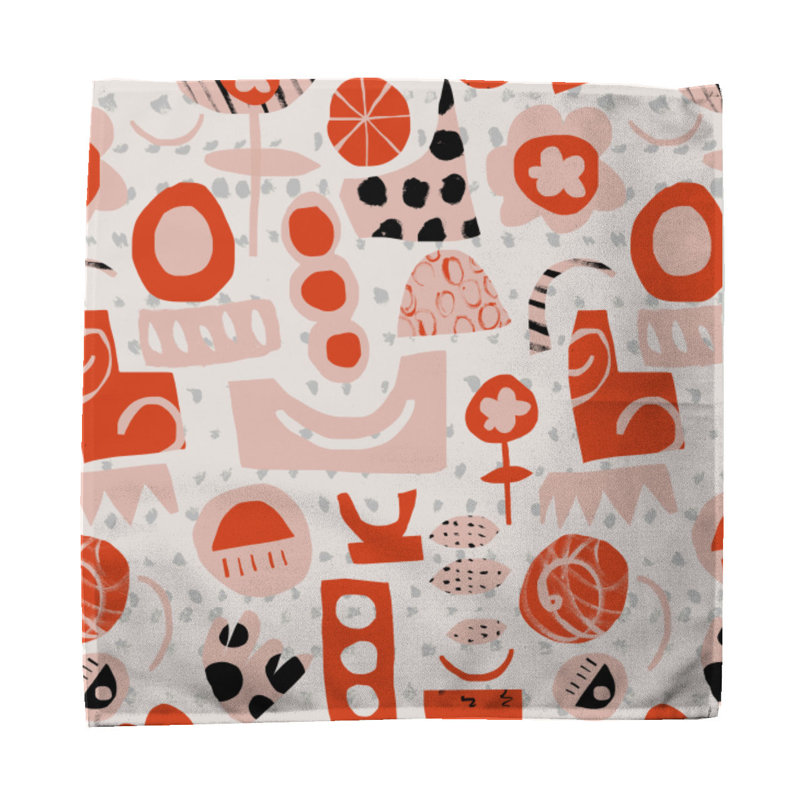 Caaden 100% Cotton Geometric Square Napkin