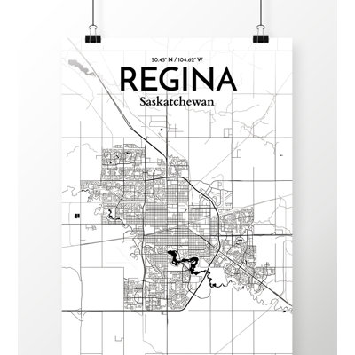 « regina city map », impression