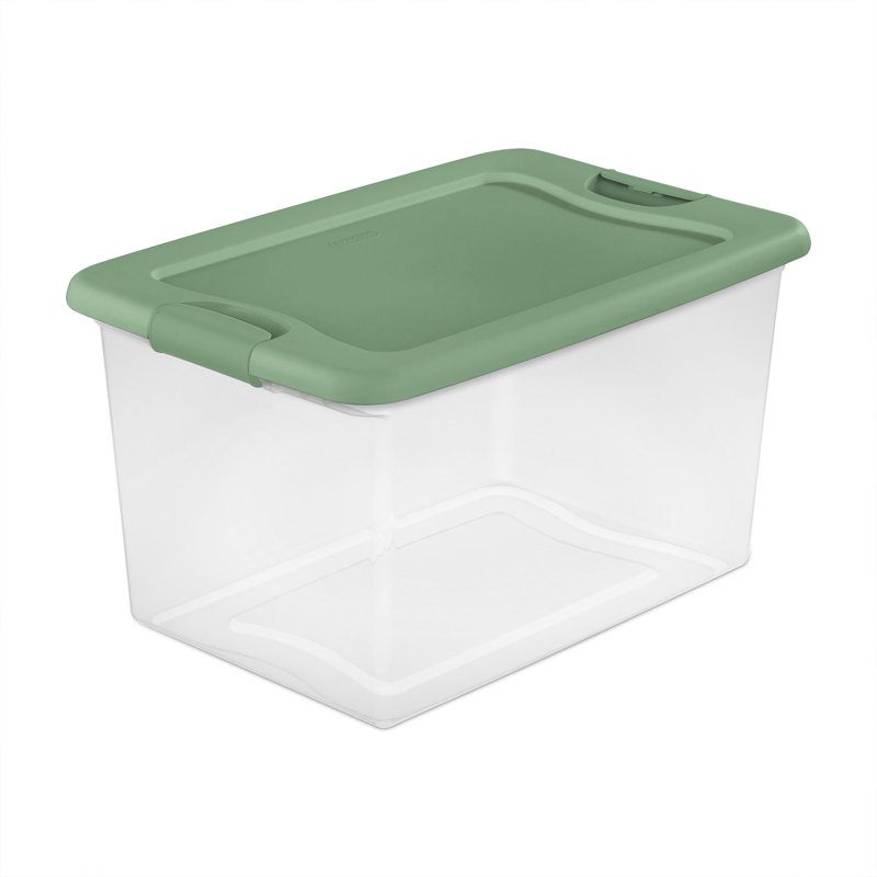 Bac de rangement en plastique Sterilite, Vert frais, 24-Pack