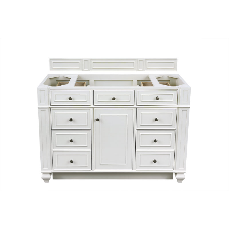 Bristol 48'' W Single Bathroom Vanity Base, Bright White