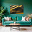 Golden Desert Caravan Serene Tranquil Abstract Landscape Nature Wall Art Print-1384900889