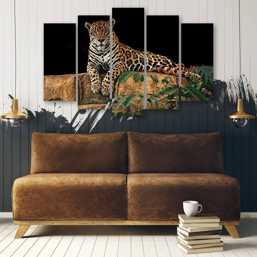 Leinwandbild Leopard-Panther-Katzen-Tier