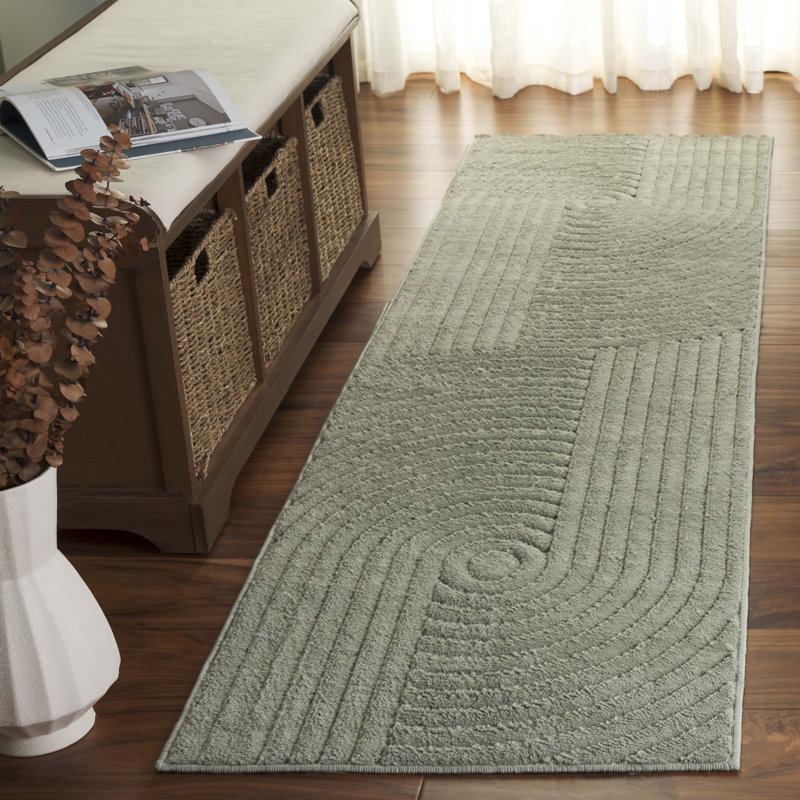 Solid Color Rectangle Area Rug, Runner 2'2" x 10'