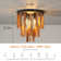 Jehius 3 - Light Black/Brown LED Unique/Statement Pendant