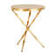 Edgar Cast Iron Pedestal End Table