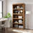 Bookshelves and Bookcases Farmhouse Book Shelf with Storage Open Display Bookshelves Tall Book Case Floor Standing Home Decor Furniture for Home Office Living Room Bed Room-824454359-824454355