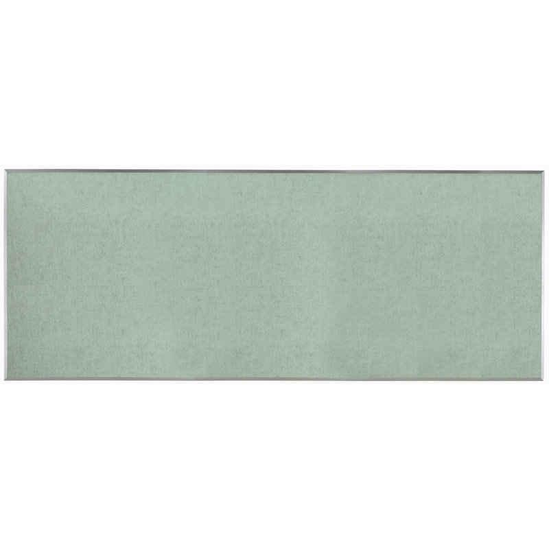 Burlap Wall Vinyl Bulletin Board, 48" x 120", Green