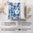 Floral Blue Gingham Flowers XII Shabby Elegance