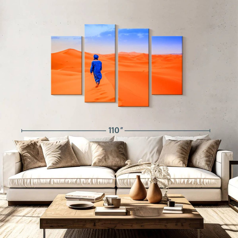 Nicci Berber In The Desert, 48'' H x 75'' W