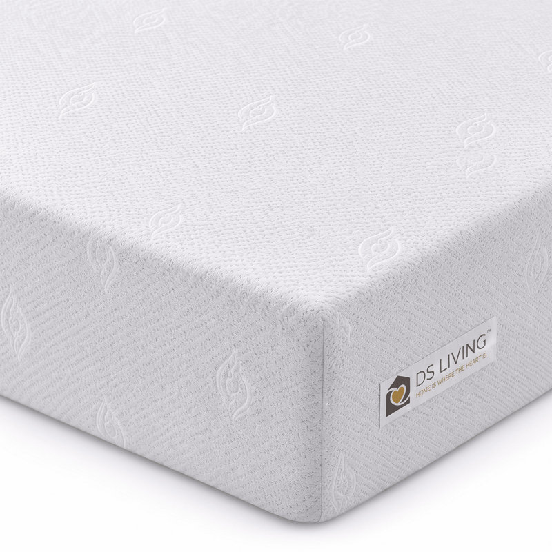10cm Children's Rolled Medium Soft Memory Foam Mattress with Removable Washable Cover, Double (4'6)
