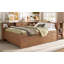 Lit de jour simple en L avec couchette Tarazon, bureau intégré et tablettes de rangement, bois durable-125179225-125179226