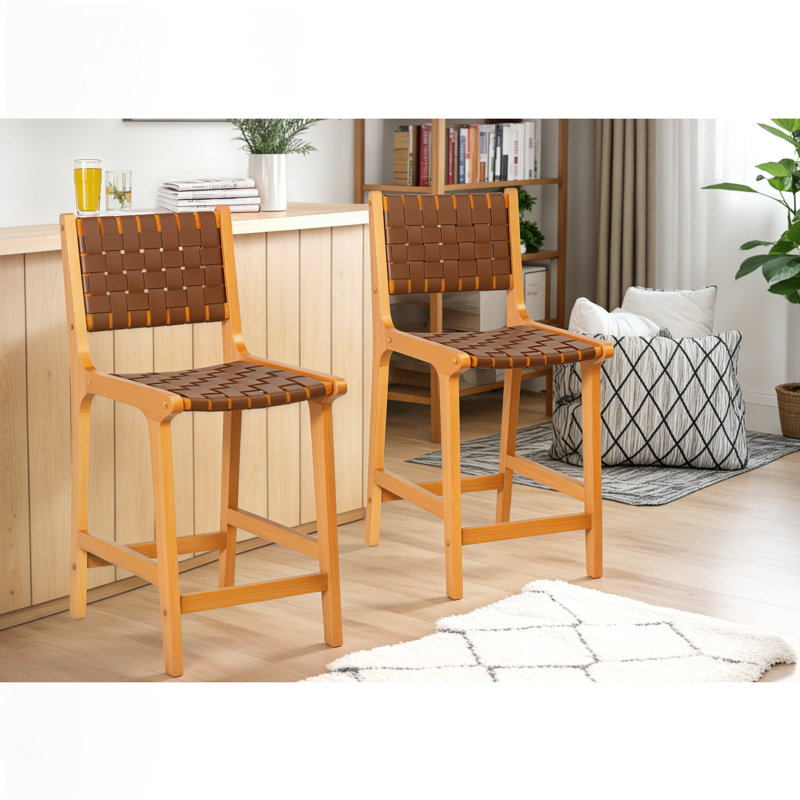 Dolorous Counter Stool, Brown/Yellow, 2