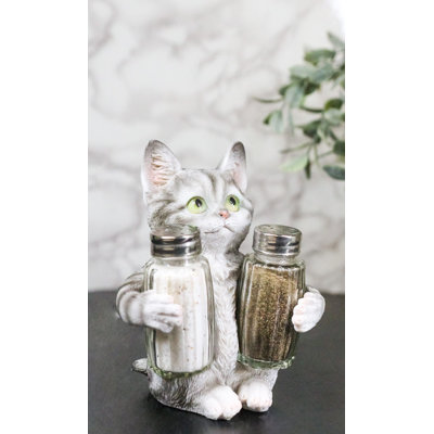 Figurine mignonne chaton gris