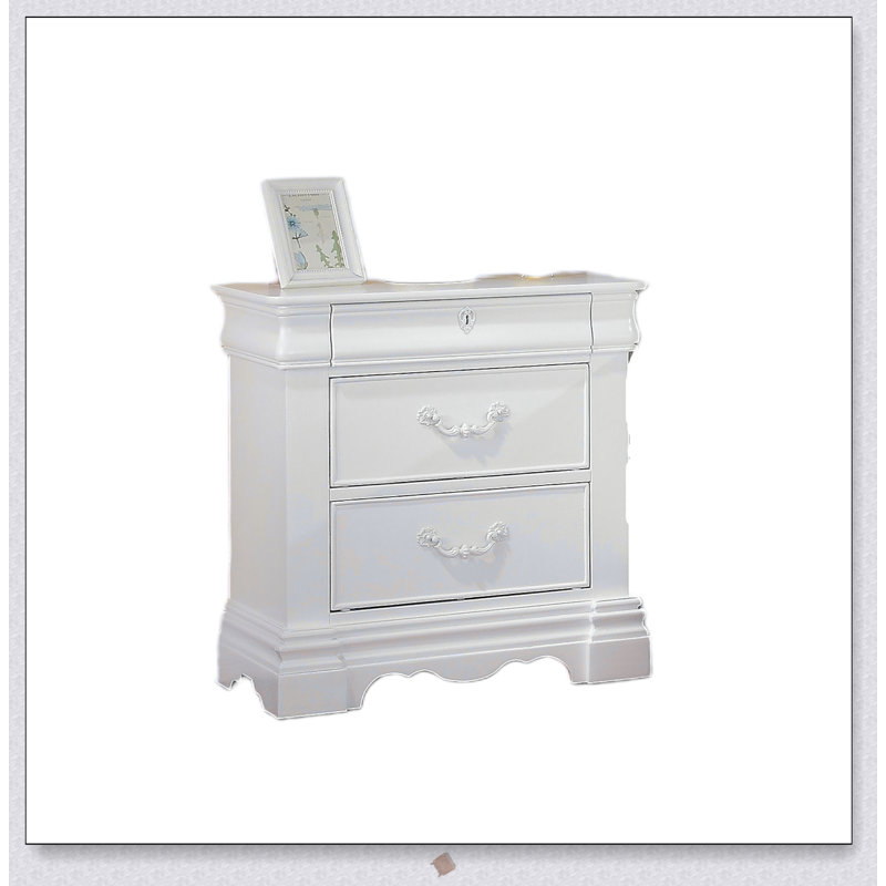 3-Drawer Nightstand with Hidden Top Drawer for Secure and Stylish Storage in Any Bedroom